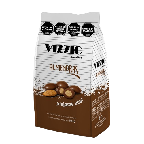 VIZZIO Almendras con Chocolate x 80g.